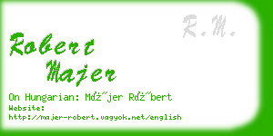 robert majer business card